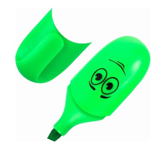 Изображение товара Текстовыделитель Неончики в пластиковой банке мини ЮНЛАНДИЯ, ассорти, линия 1-5 мм, 35 шт., 151766