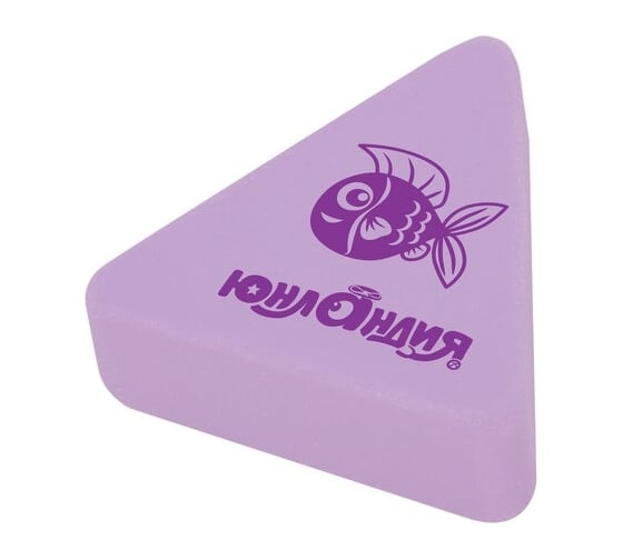 Изображение товара Ластик ЮНЛАНДИЯ Морские обитатели 27x27x9 мм, цвет ассорти, треугольный 228714