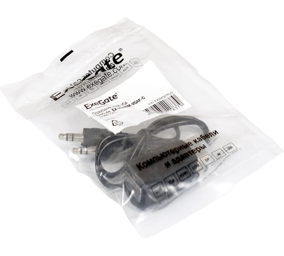Изображение товара Переходник ExeGate HDMI-VGA EX-HDMIM-VGAF-C 19M 15F 284927