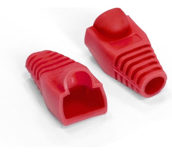 Изображение товара Изолирующий колпачок ExeGate BC45-100-RD для коннектора RJ-45, красный 100шт 292851