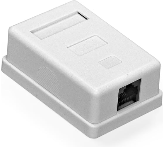 Изображение товара Внешняя розетка ExeGate SM1-RJ45-C6 RJ-45 кат.6 UTP Krone 110 292844