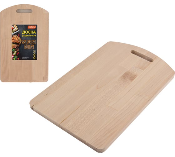 Изображение товара Разделочная доска Mallony Luminoso 20x32 см, массив березы 007391
