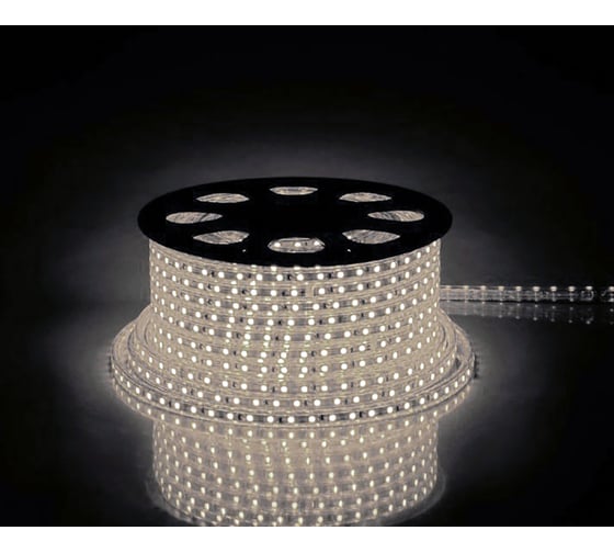 Изображение товара Светодиодная LED лента FERON LS704, 60SMD(2835)/м 4.4Вт/м 100м IP65 220V 4000K 48291