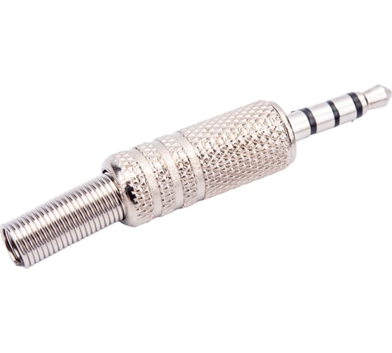 Изображение товара Разъем аудио-видео Pro Legend 3.5мм штекер 4 контакта металл на кабель PL2108