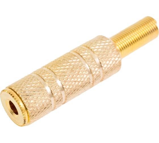 Изображение товара Разъем аудио Pro Legend 3.5мм гнездо стерео металл на кабель, Gold PL2111
