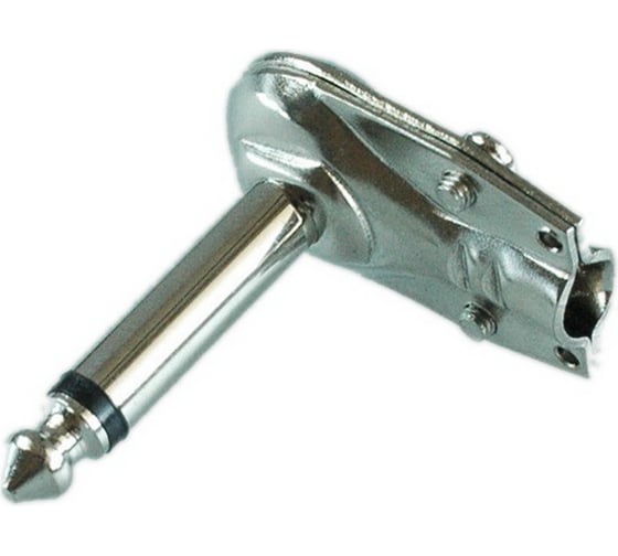 Изображение товара Разъем аудио Pro Legend 6.35мм штекер моно угловой металл на кабель таблетка PL2138