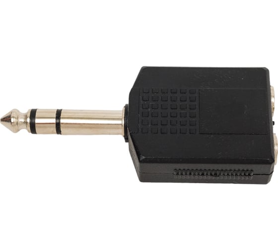 Изображение товара Переход Pro Legend 6.35мм штекер стерео - 2x6.35мм гнездо стерео пластик PL2260