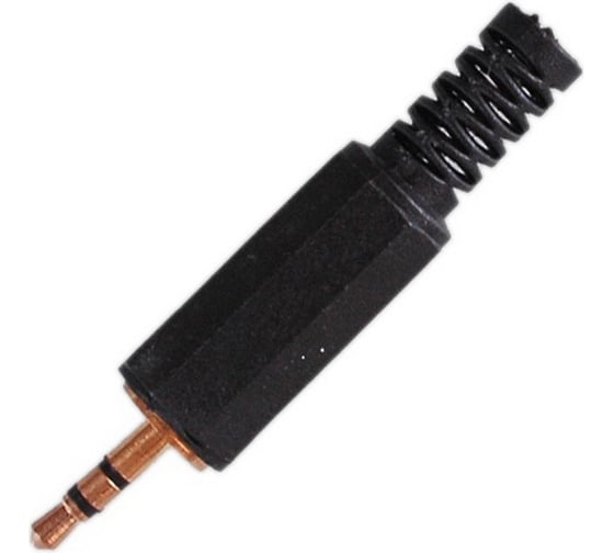 Изображение товара Разъем аудио Pro Legend 2.5мм штекер стерео пластик на кабель, Gold PL2100