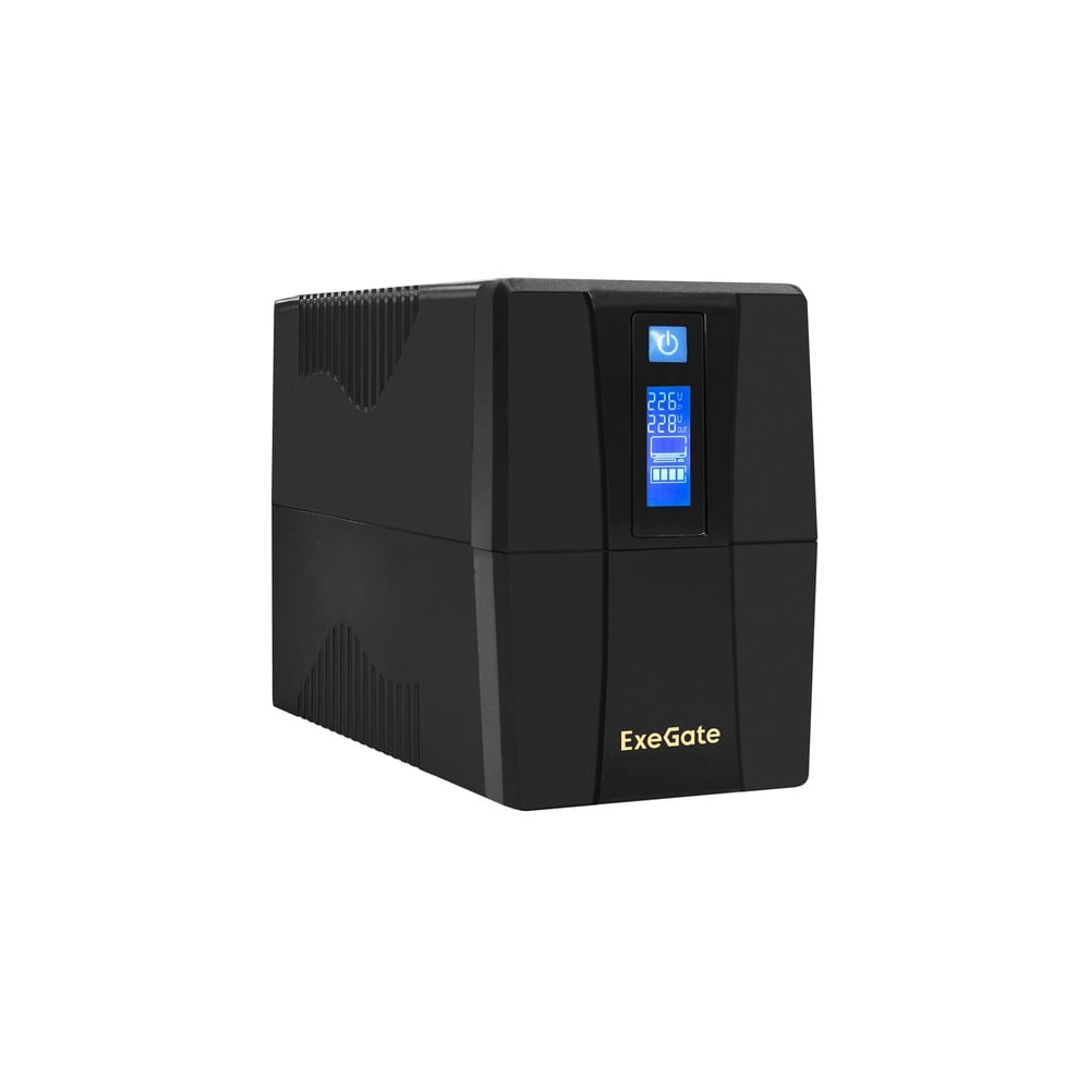 Изображение товара Источник бесперебойного питания ExeGate Power Smart ULB-800 LCD AVR 2Schuko с металлическим корпусо