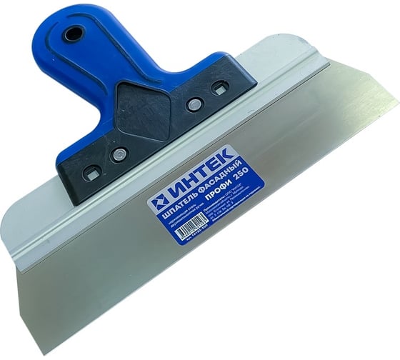 Изображение товара Фасадный шпатель ИНТЕК ПРОФИ 250 мм, из нержавеющей стали, с двухкомпонентной ручкой 20716