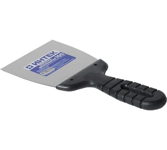 Изображение товара Шпатель ИНТЕК 100 мм, с пластиковой ручкой, нержавеющая сталь 8962
