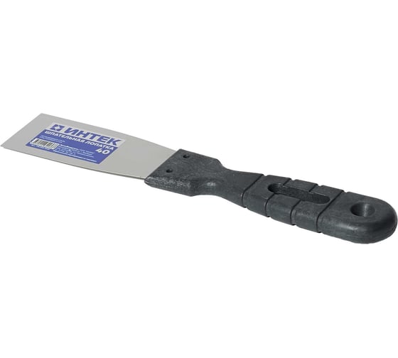 Изображение товара Шпатель ИНТЕК 40 мм, с пластиковой ручкой, нержавеющая сталь 8959