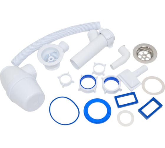 Изображение товара Бутылочный сифон ORIO 1 1/2x40, с одним отводом, с переливом А-4054