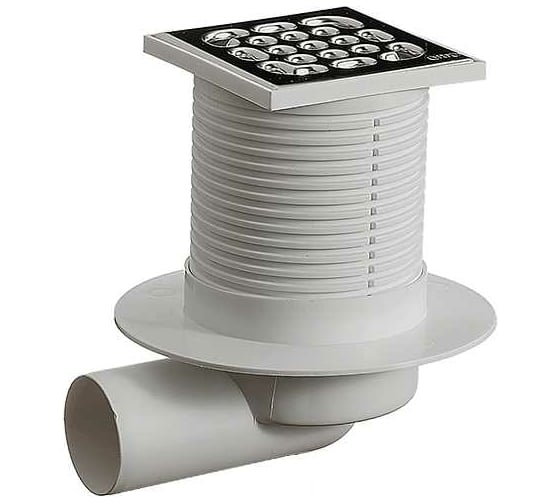 Изображение товара Горизонтальный трап ORIO регулируемый с мет.реш.10x10 ТО-3210