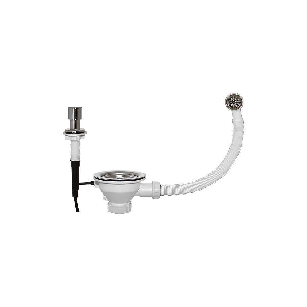 Изображение товара Выпуск ORIO полуавтомат 3 1/2 с круглым переливом и кнопкой грибком