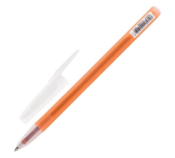 Изображение товара Шариковая масляная ручка ЮНЛАНДИЯ Неон синяя, безопасный корпус ассорти, узел 1 мм, линия письма 0.5 мм 142701