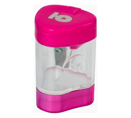 Изображение товара Точилка ЮНЛАНДИЯ Трио + со стирательной резинкой, с контейнером, пластиковая, ассорти 228439