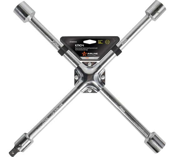 Изображение товара Баллонный крестовой усиленный ключ Airline PRO 17x19x21x23x1/2", 400 мм ATAB005