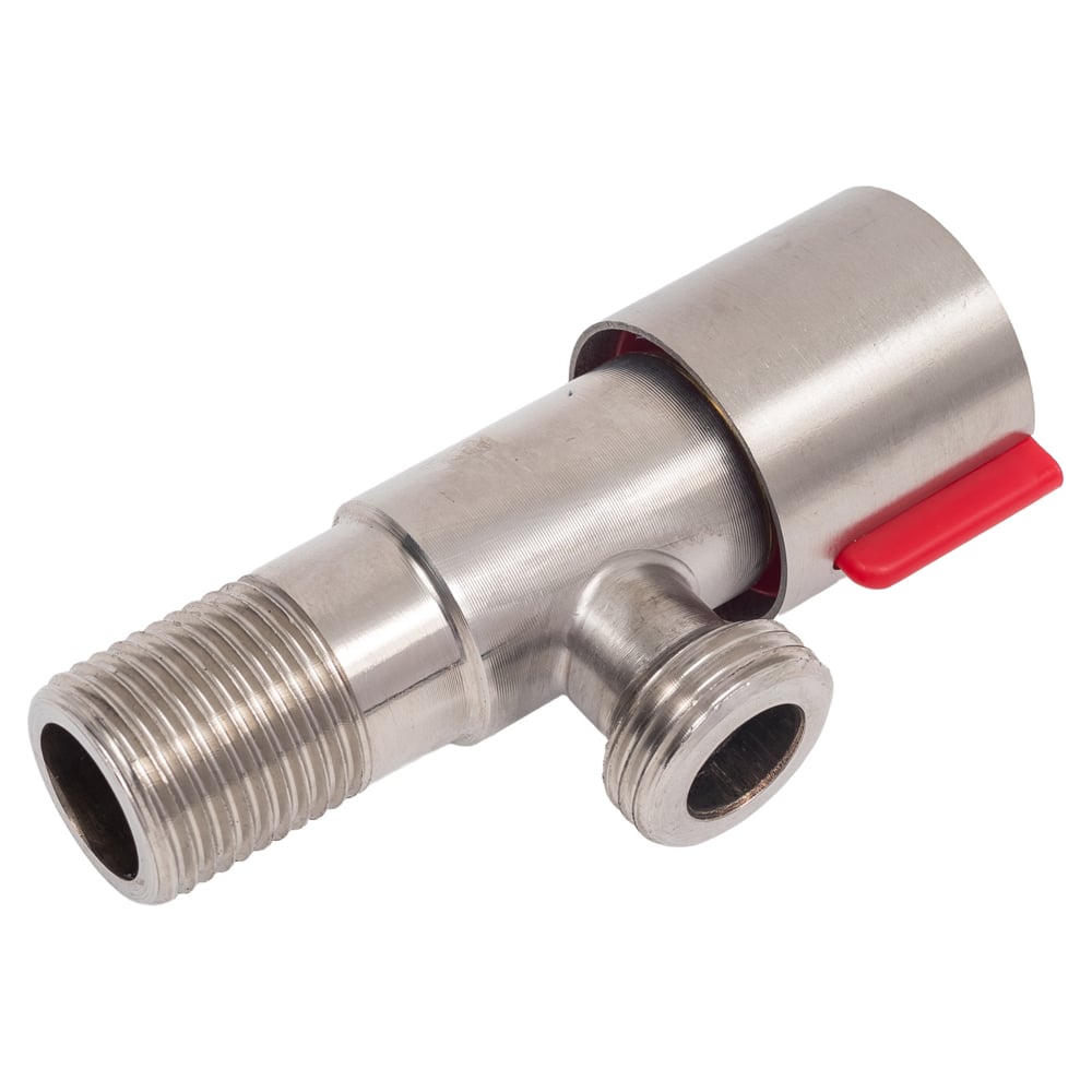 Изображение товара Угловой кран FASHUN 1/2x1/2 хром нержавеющая сталь A54897H надежный вентиль