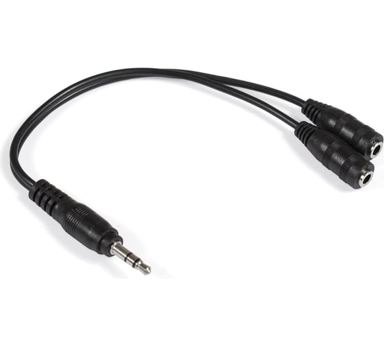 Изображение товара Кабель-разветвитель аудио ExeGate EX-CCA-415-0.3 3.5mm Jack M 2x3.5mm Jack F, 0,3м 284946