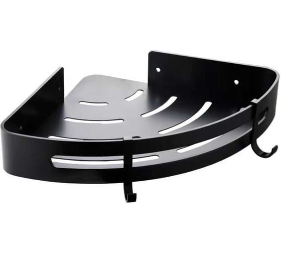 Изображение товара Угловая настенная полка FASHUN алюминий, черная A7335-7