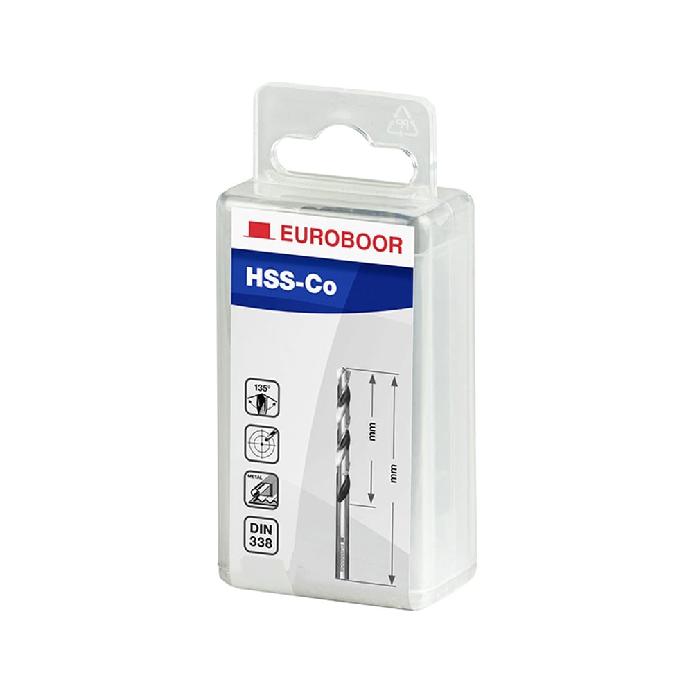 Изображение товара Сверла по металлу HSS-CO 12 мм 5 шт EUROBOOR TDCO.120 (3F)