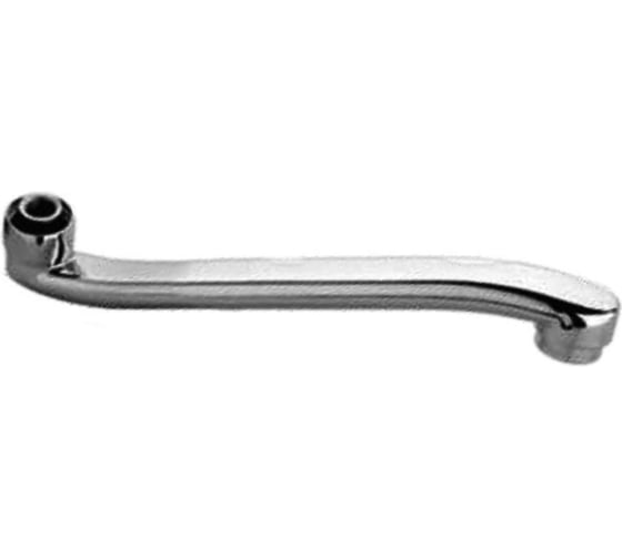 Изображение товара Плоский S-образный излив FASHUN с аэратором, хром, длина 400 мм, нержавеющая сталь A40S