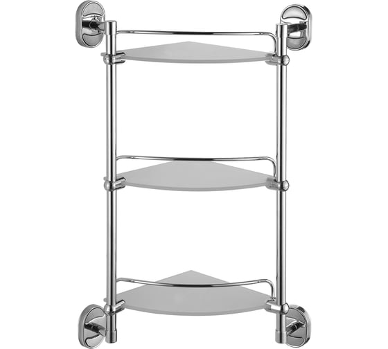 Изображение товара Полка угловая стекл 3-ярусная 250/250 мм A1907-3 FASHUN