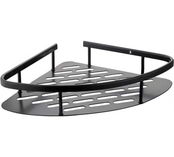 Изображение товара Угловая настенная полка FASHUN хром, нержавеющая сталь, черная A7325-7