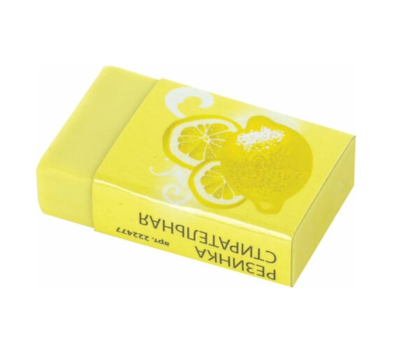 Изображение товара Ластик Фрукты Пифагор, 35x21x9 мм, ароматизированный, ассорти, картонный держатель, 40 шт., 222477