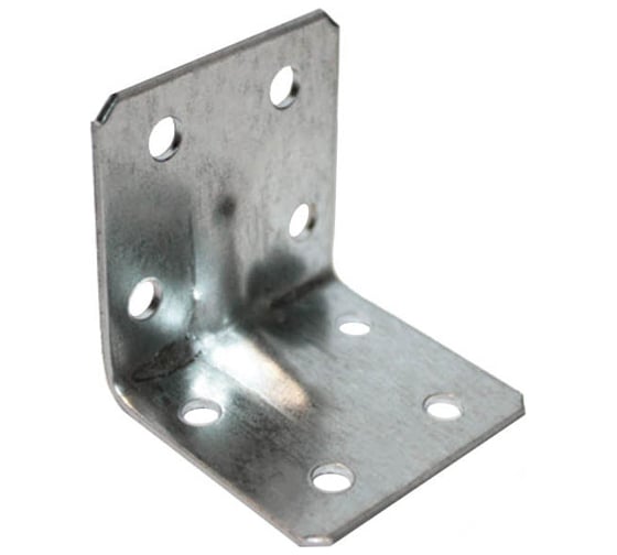 Изображение товара Крепежный усиленный уголок Lucky Guy 40x40x40x1,5 мм, цинк, 200 шт. 150 02 040 1K