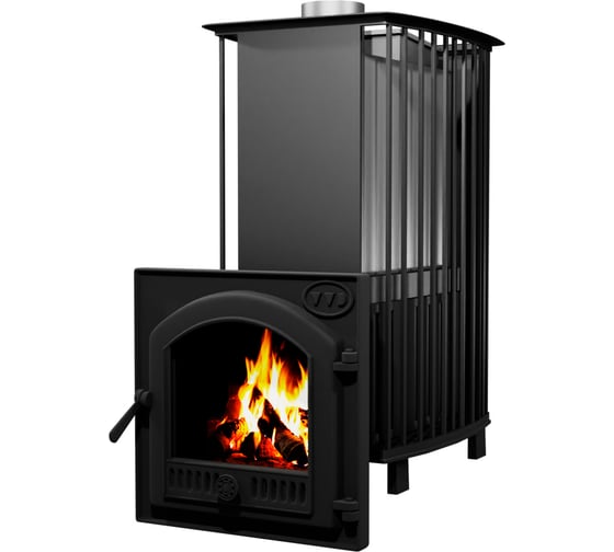 Изображение товара Дровяная печь для бани VVD Сударушка Руса-Семейная, топка чугун, ЧД 7218