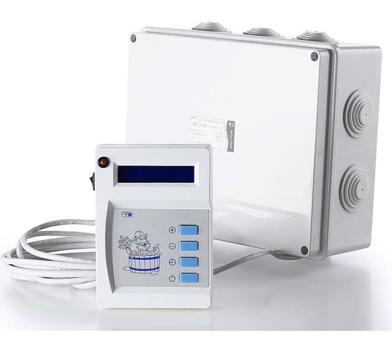 Изображение товара Пульт управления для электрокаменки VVD ПУ-01 МП 9-12/380 электронный блок ПУ, силовой блок ПУ 260x210x100мм 7505