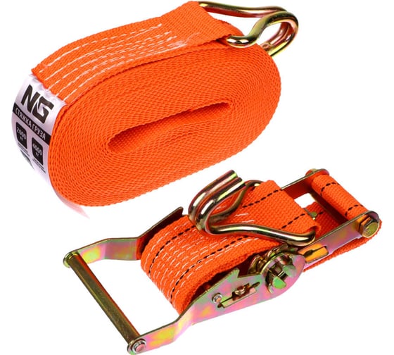 Изображение товара Стяжка груза NEW GALAXY 10 м, ширина ленты 50 мм, 2000/4000 кг 773-075