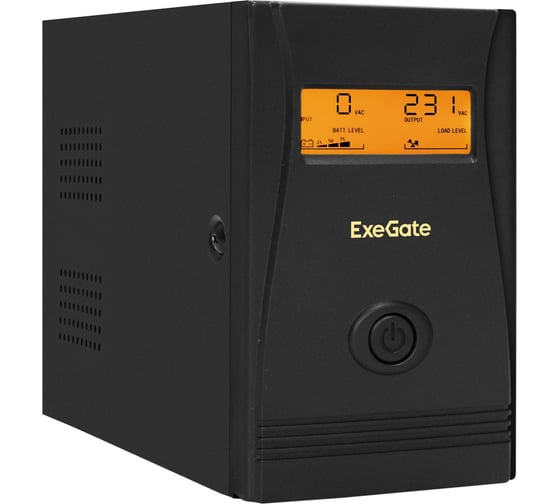 Изображение товара Источник бесперебойного питания ExeGate Power Smart ULB-800.LCD.AVR.4C13 800VA/480W, 4C13, металлический корпус, Black 292775