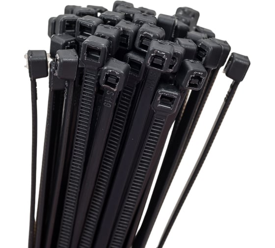 Изображение товара Нейлоновый хомут для стяжки РОКОТ 2,5x200 мм, черный, 50 шт. 641-018