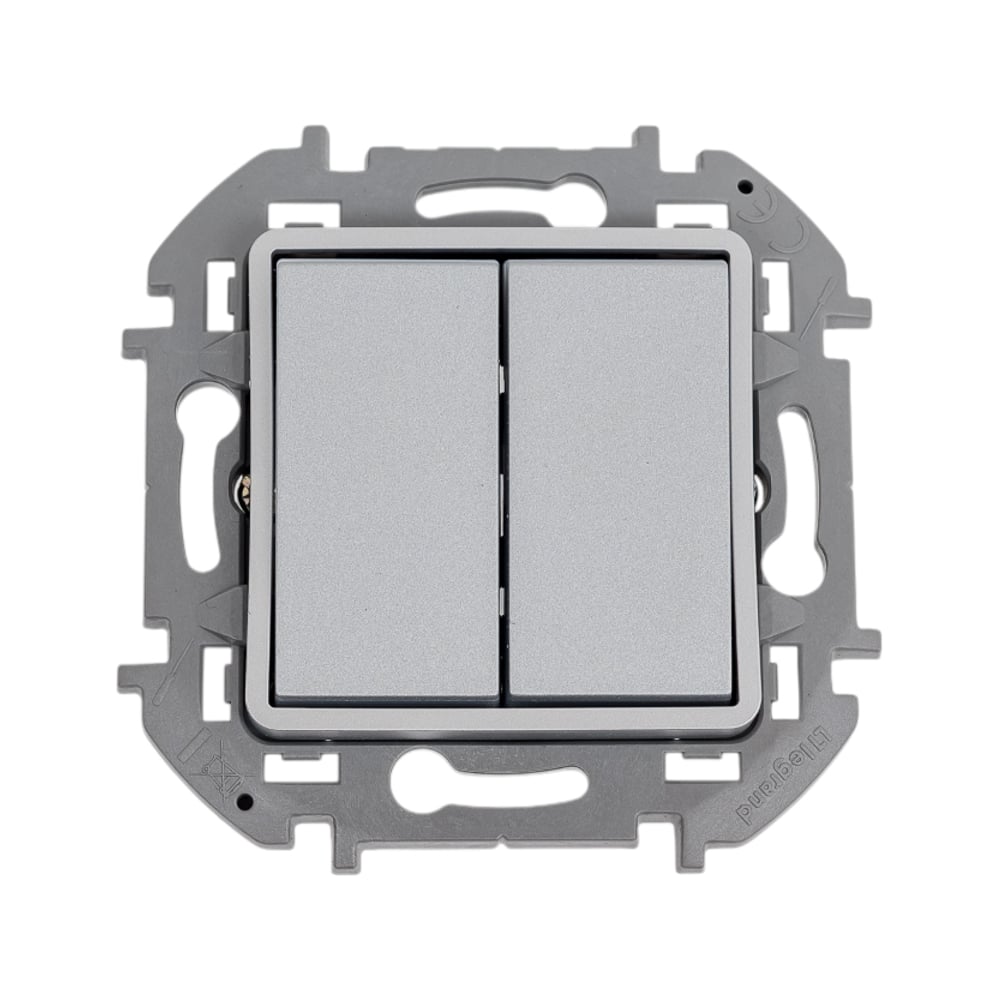 Проходные переключатели Двухлавишный переключатель Legrand MOS-INSPIRIA + 673667