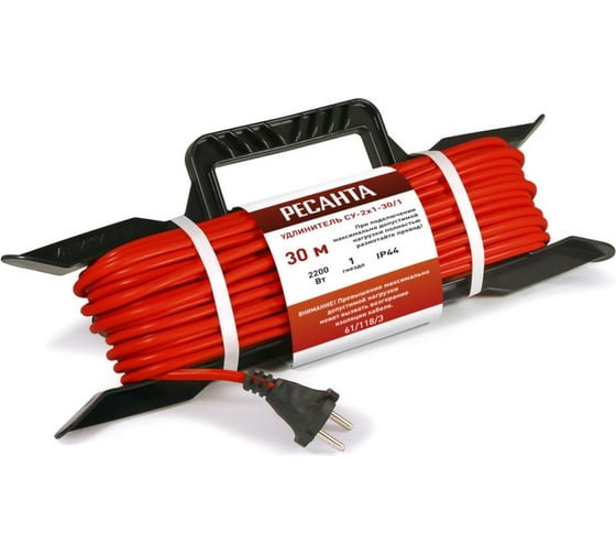 Изображение товара Силовой удлинитель Ресанта на раме, СУ-2x1-30/1 (IP44) 61/118/3