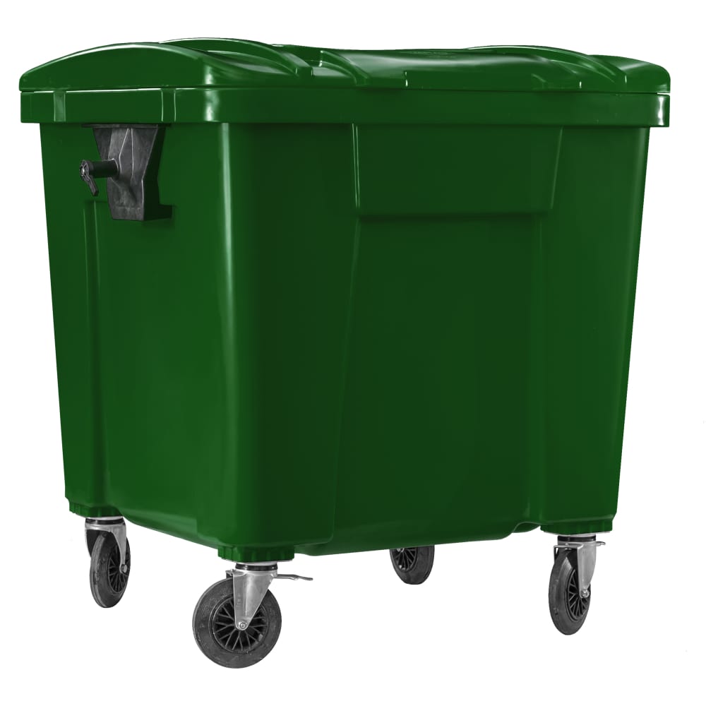 Антивандальный мусорный контейнер Дигрус, цвет зеленый