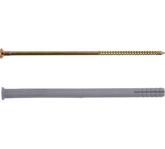 Изображение товара Дюбель-гвоздь КРЕП-КОМП SM-L, борт потайной, 8x160 мм, 50 шт. дг8160птк