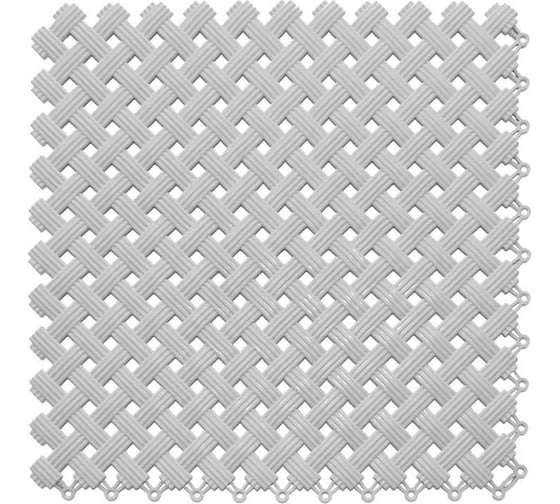 Изображение товара Модульное покрытие ПластФактор aqua 9x340x340 мм, ral 7035, 12 шт. 4630027112941