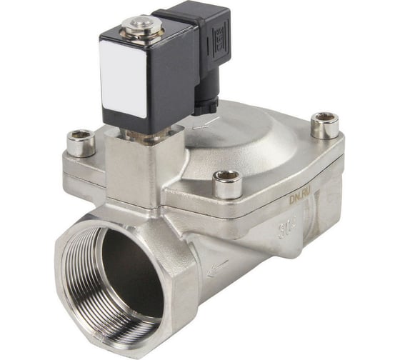 Изображение товара Клапан электромагнитный DN.ru VS2W-401V-PU-NC Ду50 Ру16 сталь, пилотный, VITON, 220В AC D130-01510
