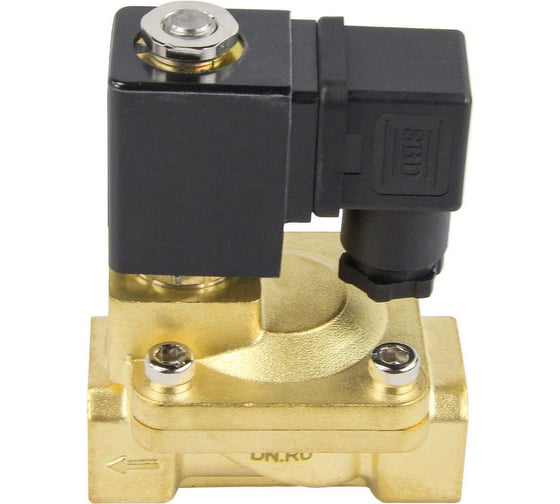 Изображение товара Клапан электромагнитный DN.ru VS2W-400V-PU-NC Ду25 Ру16 латунь, пилотный, VITON, 24В DC D130-01528