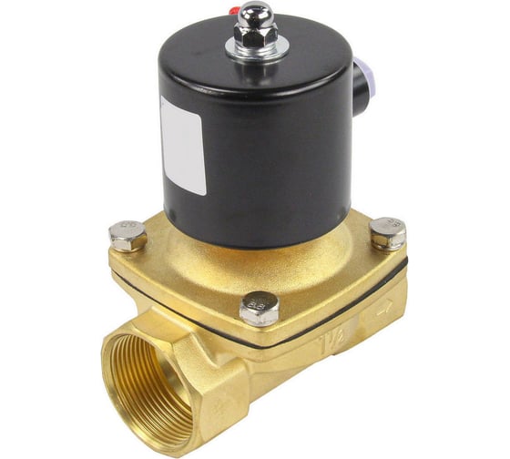 Изображение товара Клапан электромагнитный DN.ru VS2W-100N-NC Ду20 Ру10 двухходовой, латунь, NBR, 220В AC D130-01554