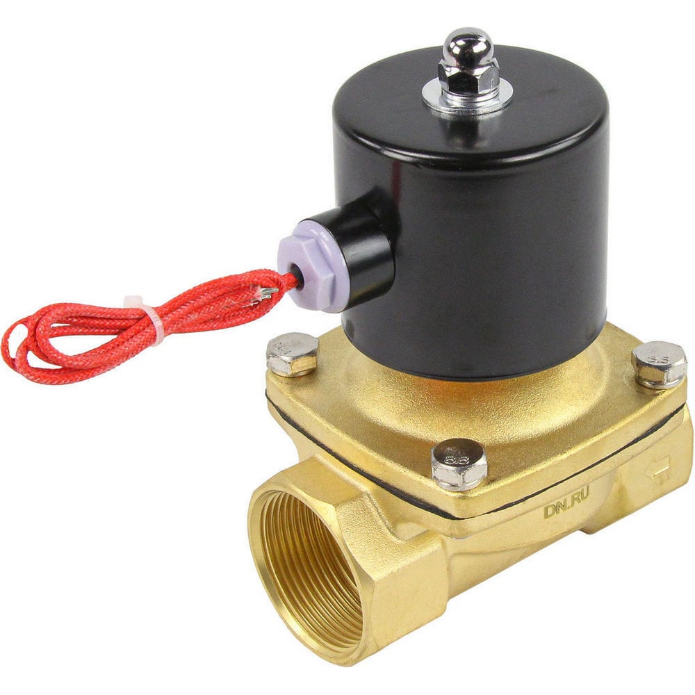 Изображение товара Электромагнитный двухходовой клапан DN.ru VS2W-100V-NC Ду20 латунь Viton 220 В