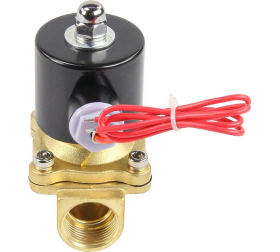 Изображение товара Клапан электромагнитный DN.ru VS2W-100V-NC Ду40 Ру10 двухходовой, латунь, VITON, 220В AC D130-01563