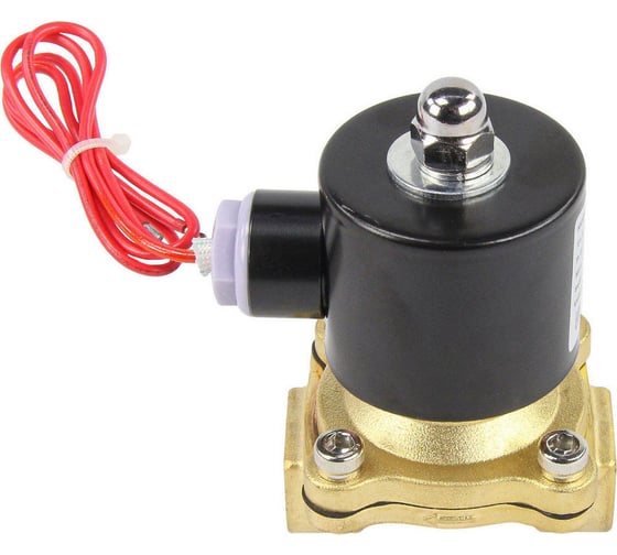 Изображение товара Клапан электромагнитный DN.ru VS2W-100V-NC Ду50 Ру10 двухходовой, латунь, VITON, 220В AC D130-01564