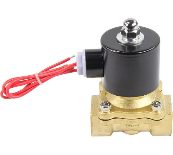 Изображение товара Клапан электромагнитный DN.ru VS2W-100E-NC Ду20 Ру10 двухходовой, латунь, EPDM, 24В DC D130-01590
