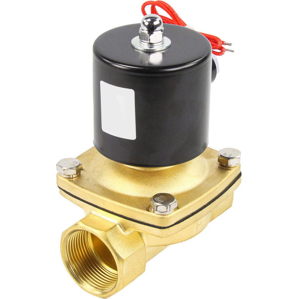 Изображение товара Электромагнитный клапан DN.ru VS2W-100V-NC Ду25 латунь Viton 24V DC двухходовой