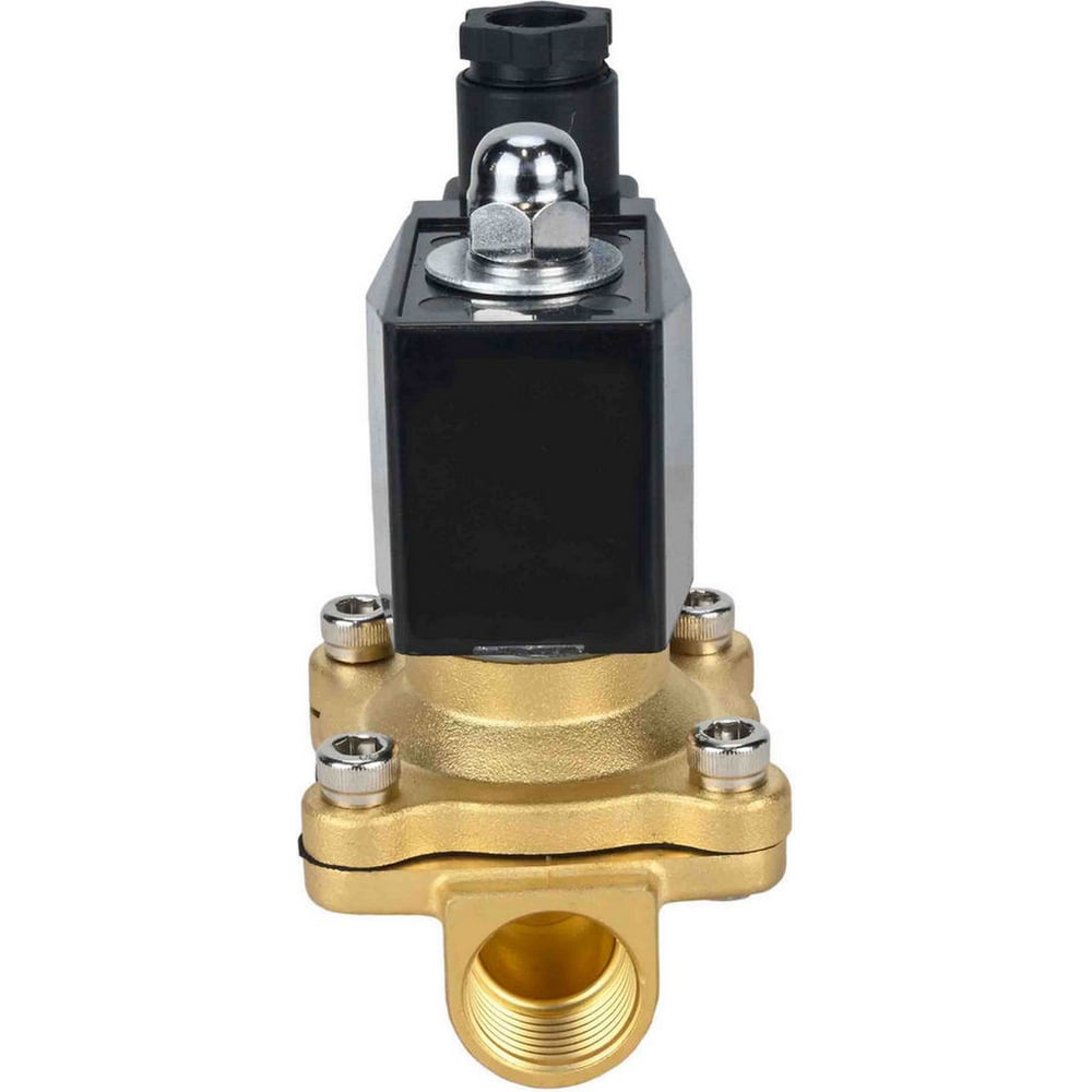 Изображение товара Клапан электромагнитный DN.ru VS2W-300E-NO Ду15 Ру10 двухходовой, латунь, EPDM, 24В DC D130-01769